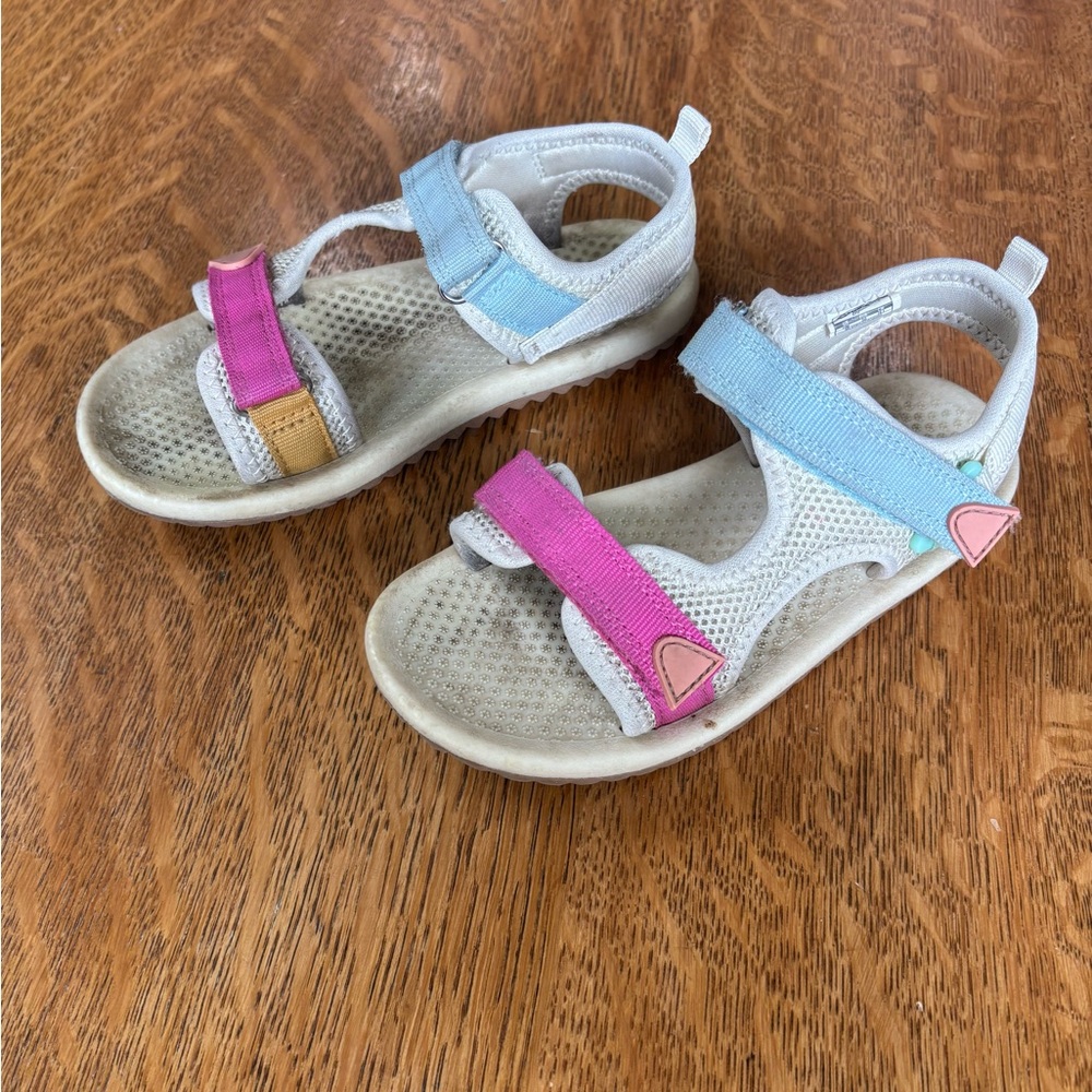 OshKosh B'gosh Blue and Pink Sandals with Velcro Straps